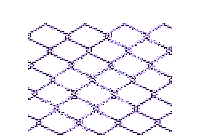 A pixelated chain link